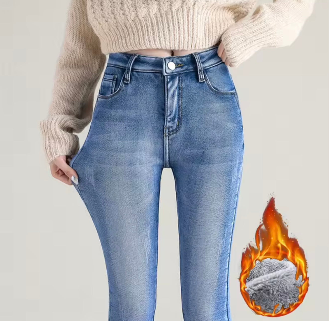 HorseWize Women’s Thermal Yard Jeans | Fleece-Lined Stretch Denim for Winter Comfort HorseWize Women’s Thermal Yard Jeans | Fleece-Lined Stretch Denim for Winter Comfort