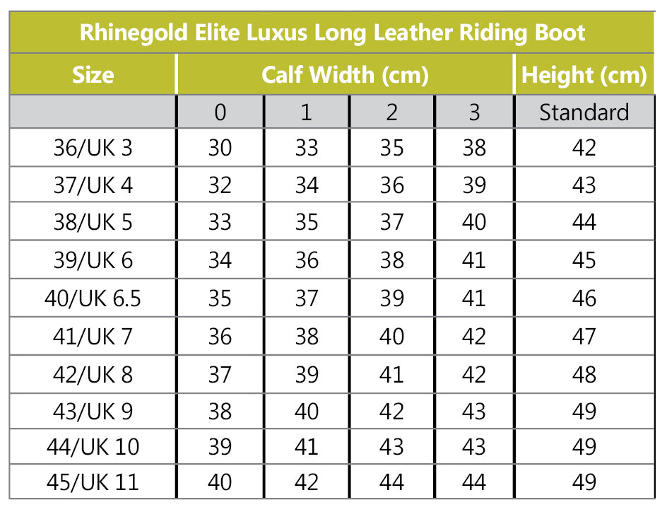 Rhinegold Luxus Leather Riding Boots Rhinegold Luxus Leather Riding Boots