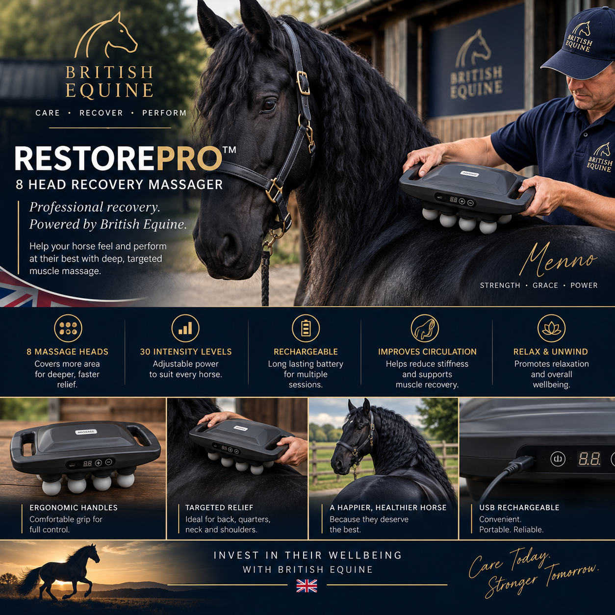 RestorePro 8-Head Equine Muscle Massager RestorePro 8-Head Equine Muscle Massager