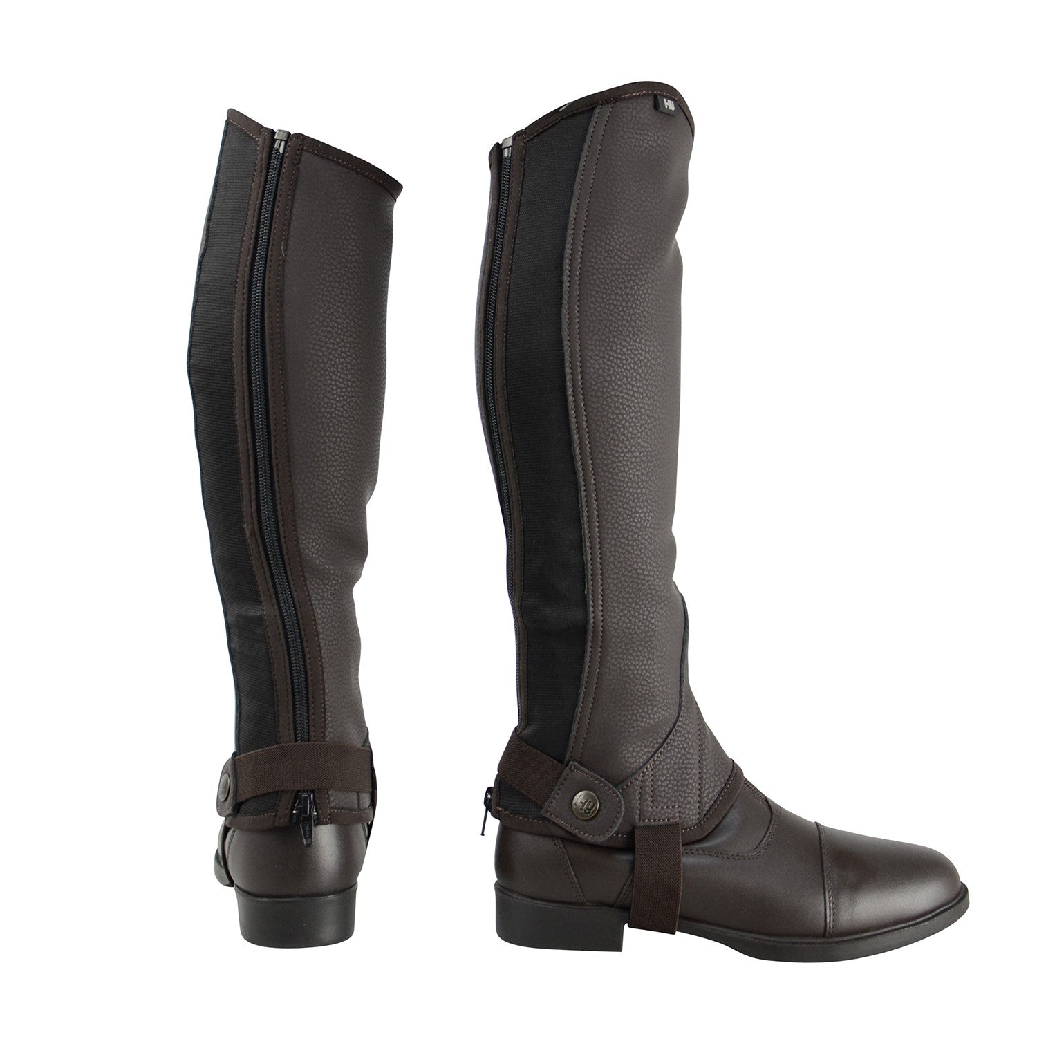 Hy Equestrian Synthetic Combi Leather Chaps Hy Equestrian Synthetic Combi Leather Chaps