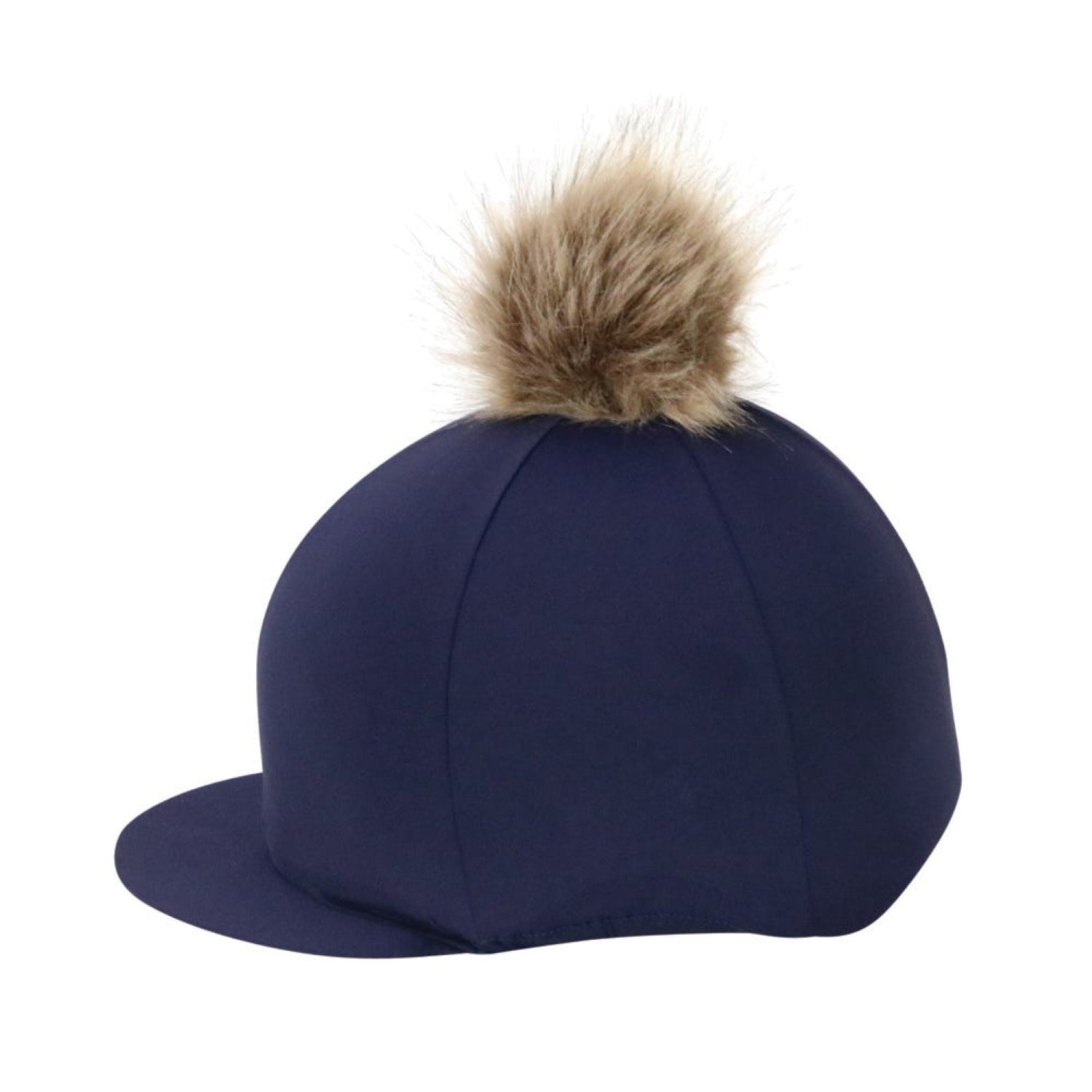 Hy Equestrian Hat Cover with Faux Fur Pom Pom Hy Equestrian Hat Cover with Faux Fur Pom Pom