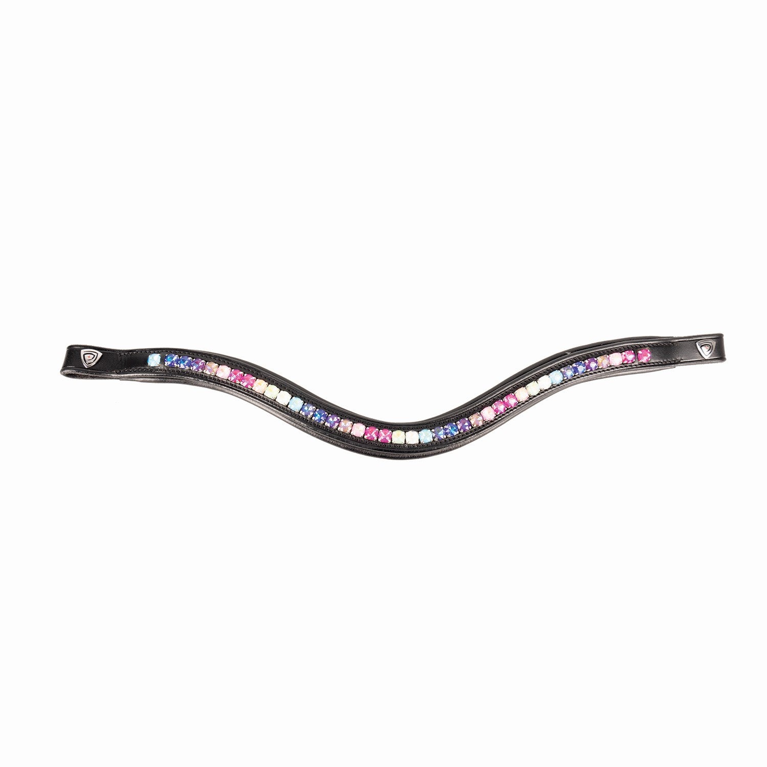 ProPresicce Signature Curved Diamante Browband by Hy Equestrian with Rainbow Diamantes ProPresicce Signature Curved Diamante Browband by Hy Equestrian with Rainbow Diamantes