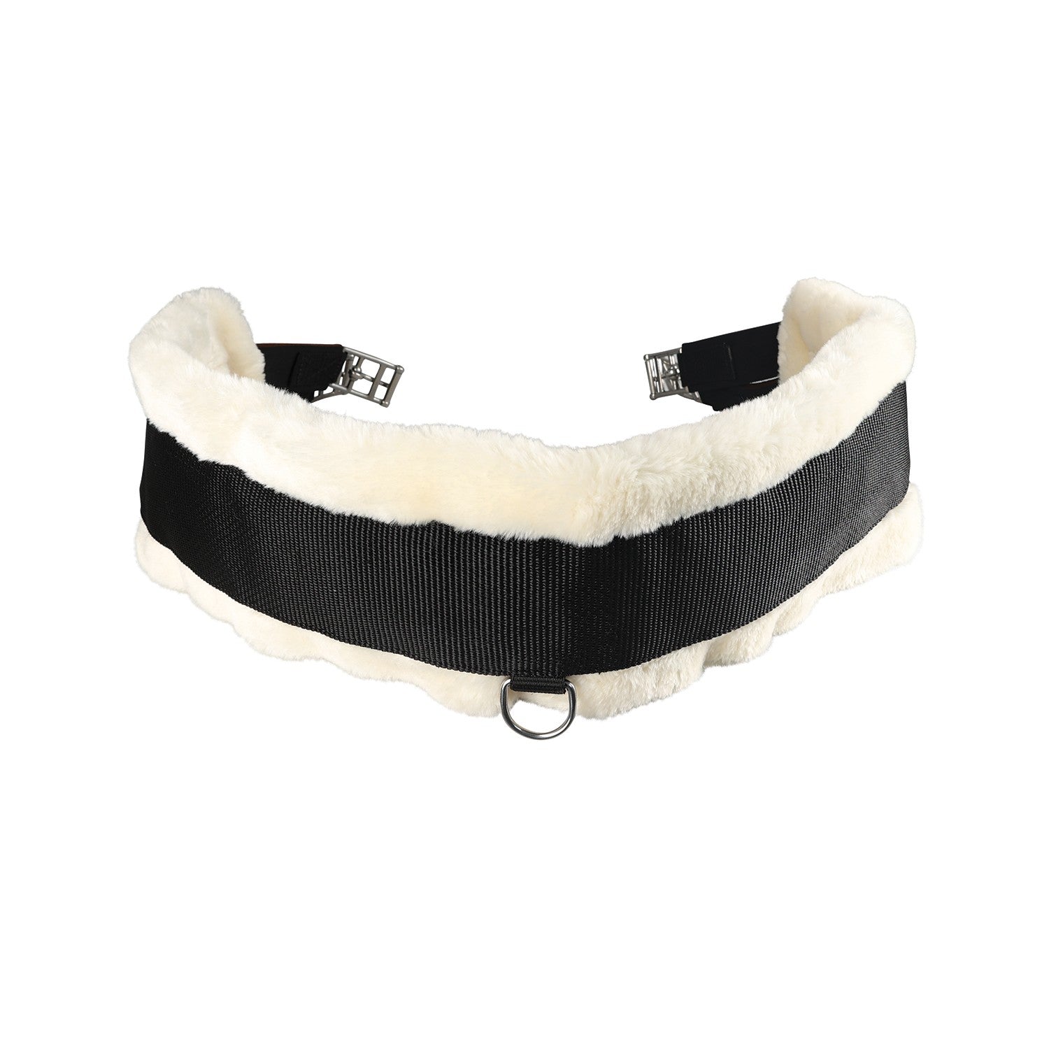 Hy Equestrian Detachable Faux Fur Elasticated Girth - 42 Hy Equestrian Detachable Faux Fur Elasticated Girth - 42
