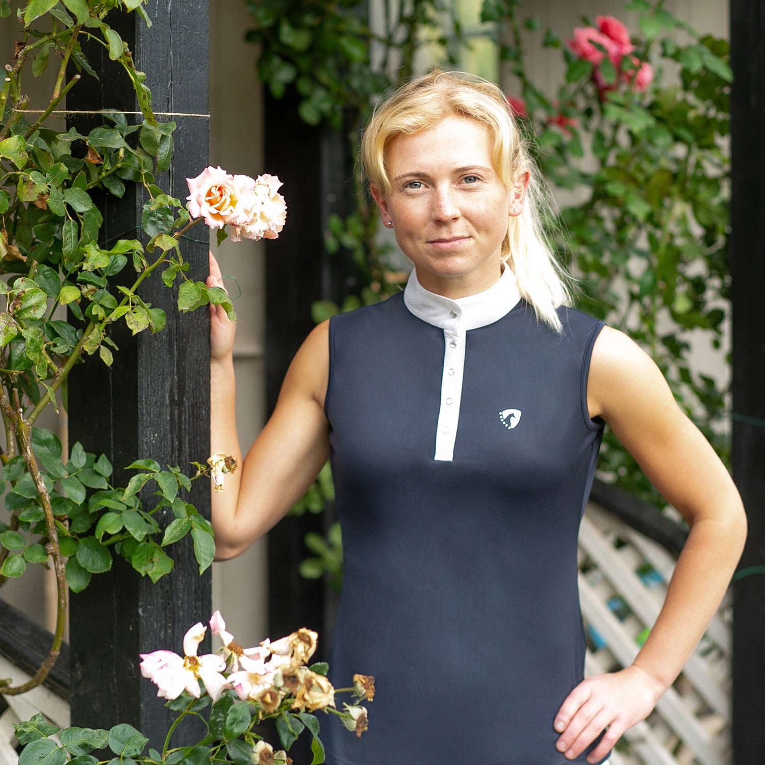 Hy Equestrian Sophia Sleeveless Show Shirt Hy Equestrian Sophia Sleeveless Show Shirt