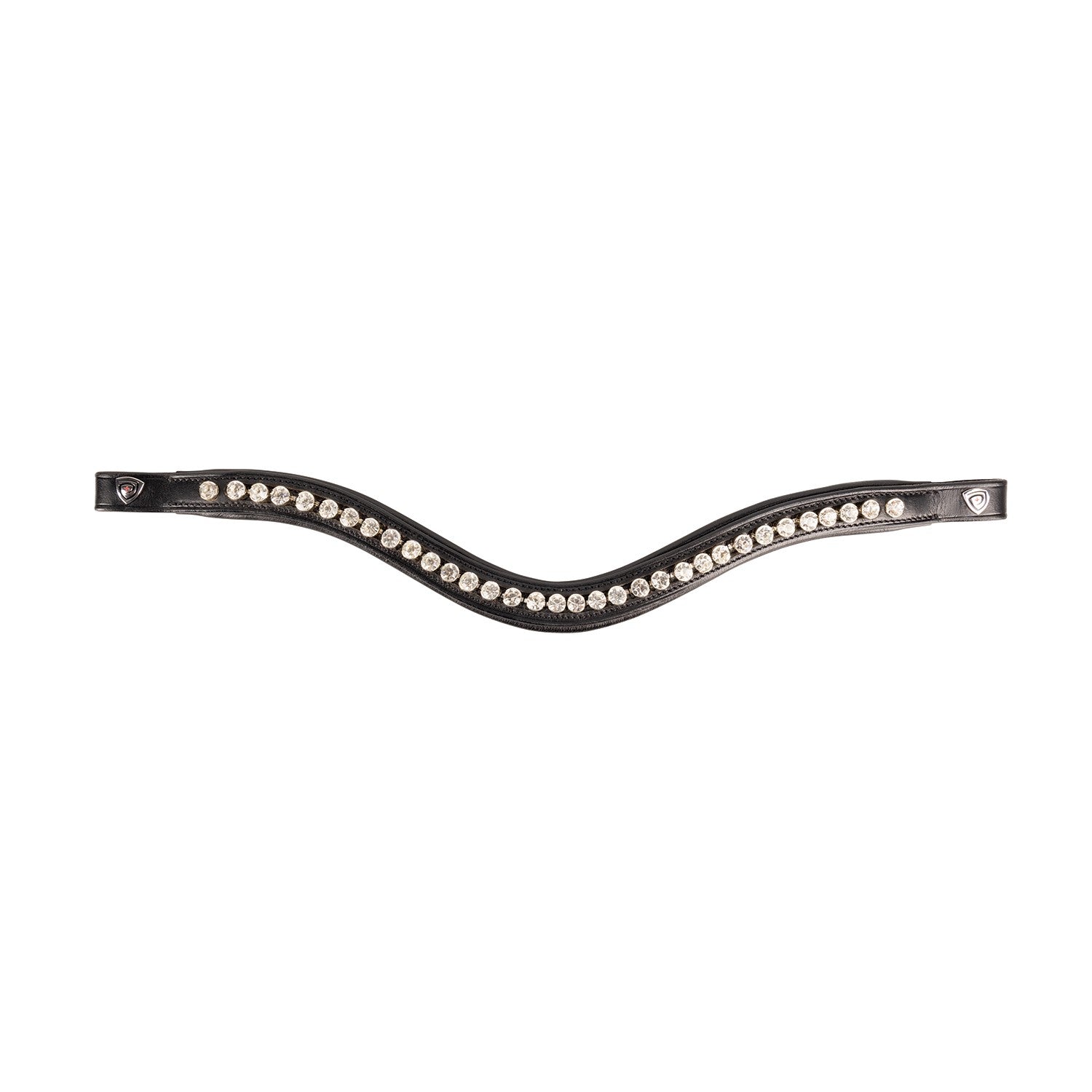 ProPresicce Signature Curved Diamante Browband by Hy Equestrian with Silver Diamantes ProPresicce Signature Curved Diamante Browband by Hy Equestrian with Silver Diamantes