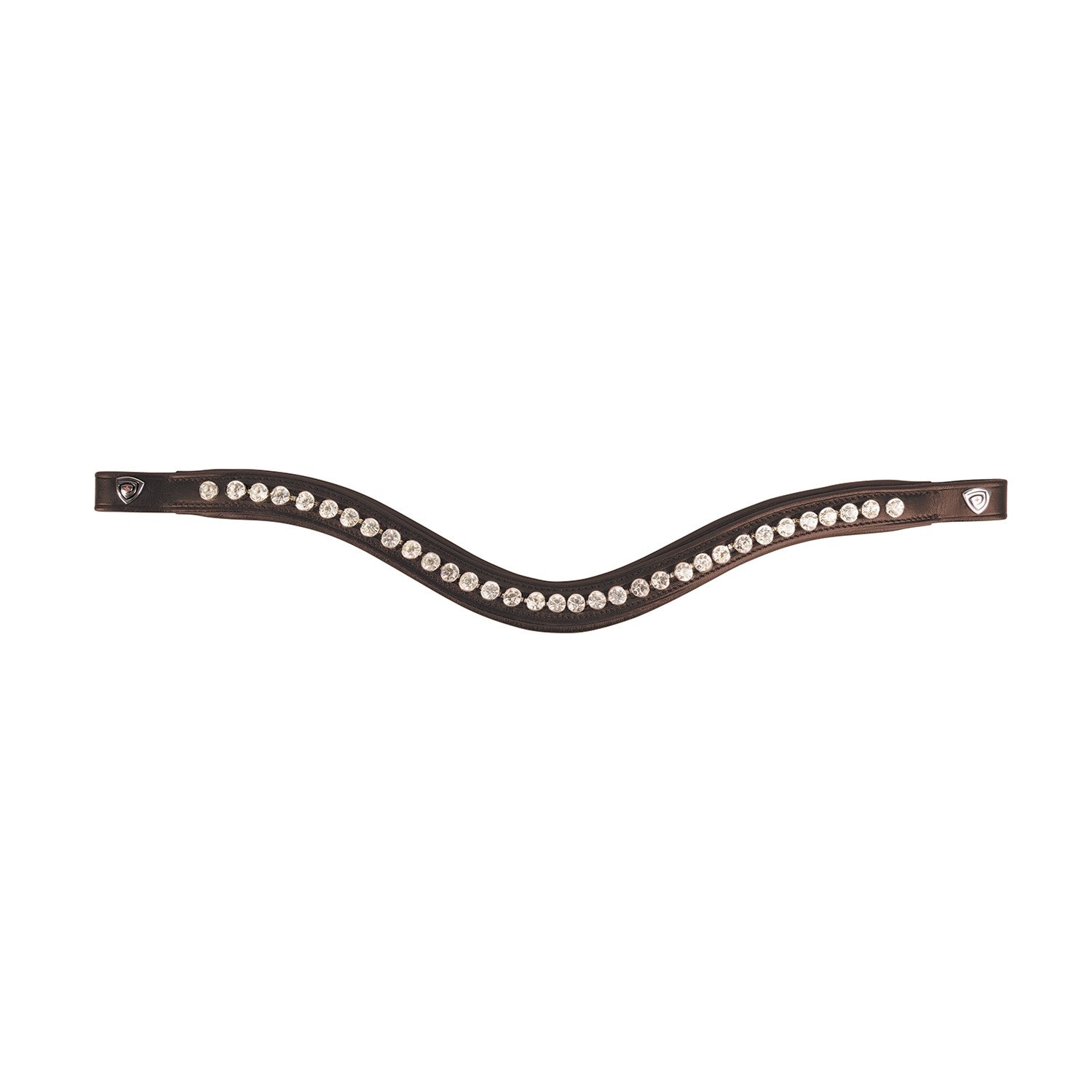 ProPresicce Signature Curved Diamante Browband by Hy Equestrian with Silver Diamantes ProPresicce Signature Curved Diamante Browband by Hy Equestrian with Silver Diamantes