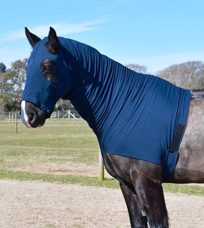 Rhinegold Lycra Hood with Face – Stretch Hood for Mane, Neck & Coat Protection Rhinegold Lycra Hood with Face – Stretch Hood for Mane, Neck & Coat Protection