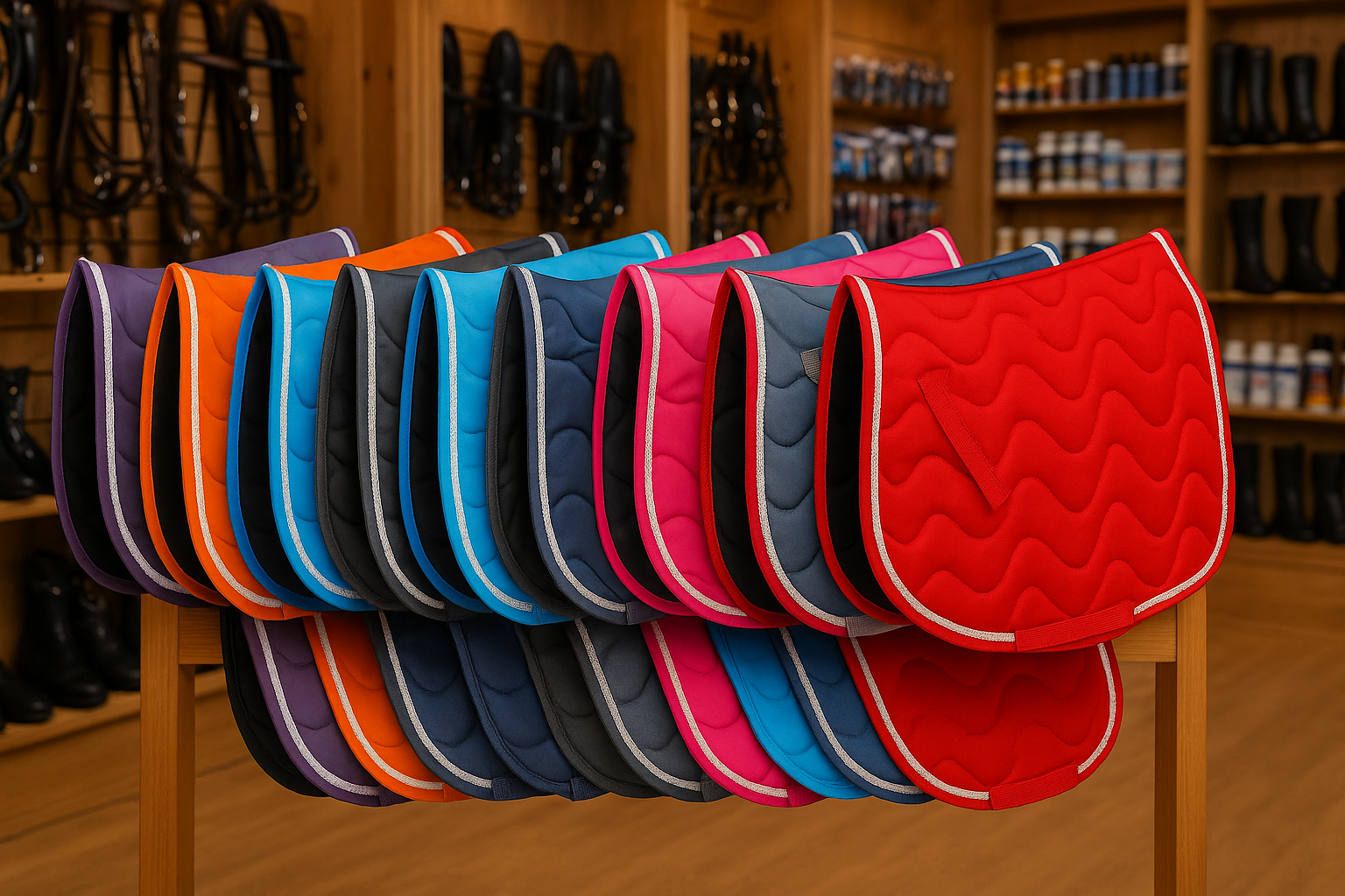 Deluxe Wave Quilted Saddle Pad Deluxe Wave Quilted Saddle Pad