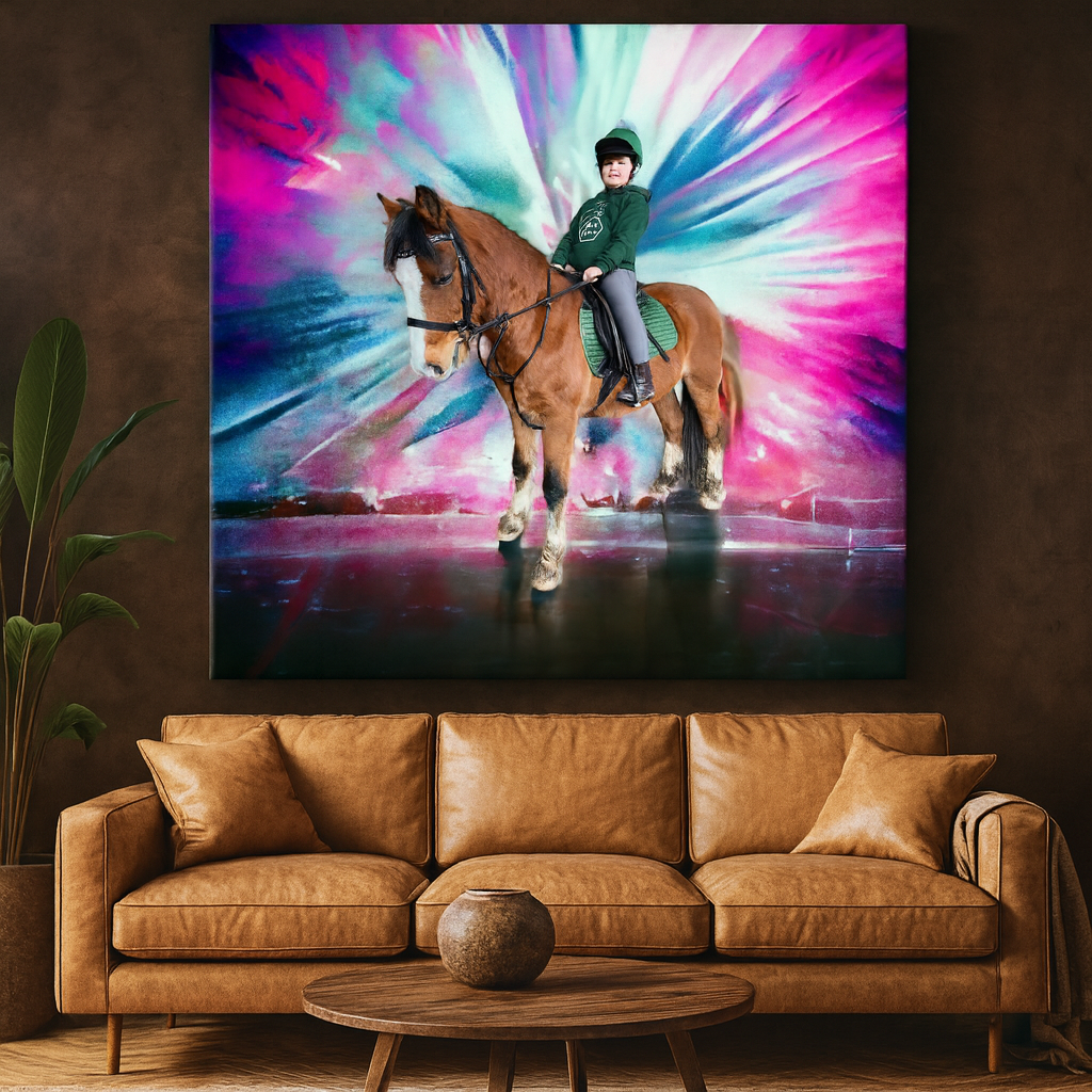 Colour Splash Horse Portrait – Bold Custom Canvas Art Colour Splash Horse Portrait – Bold Custom Canvas Art