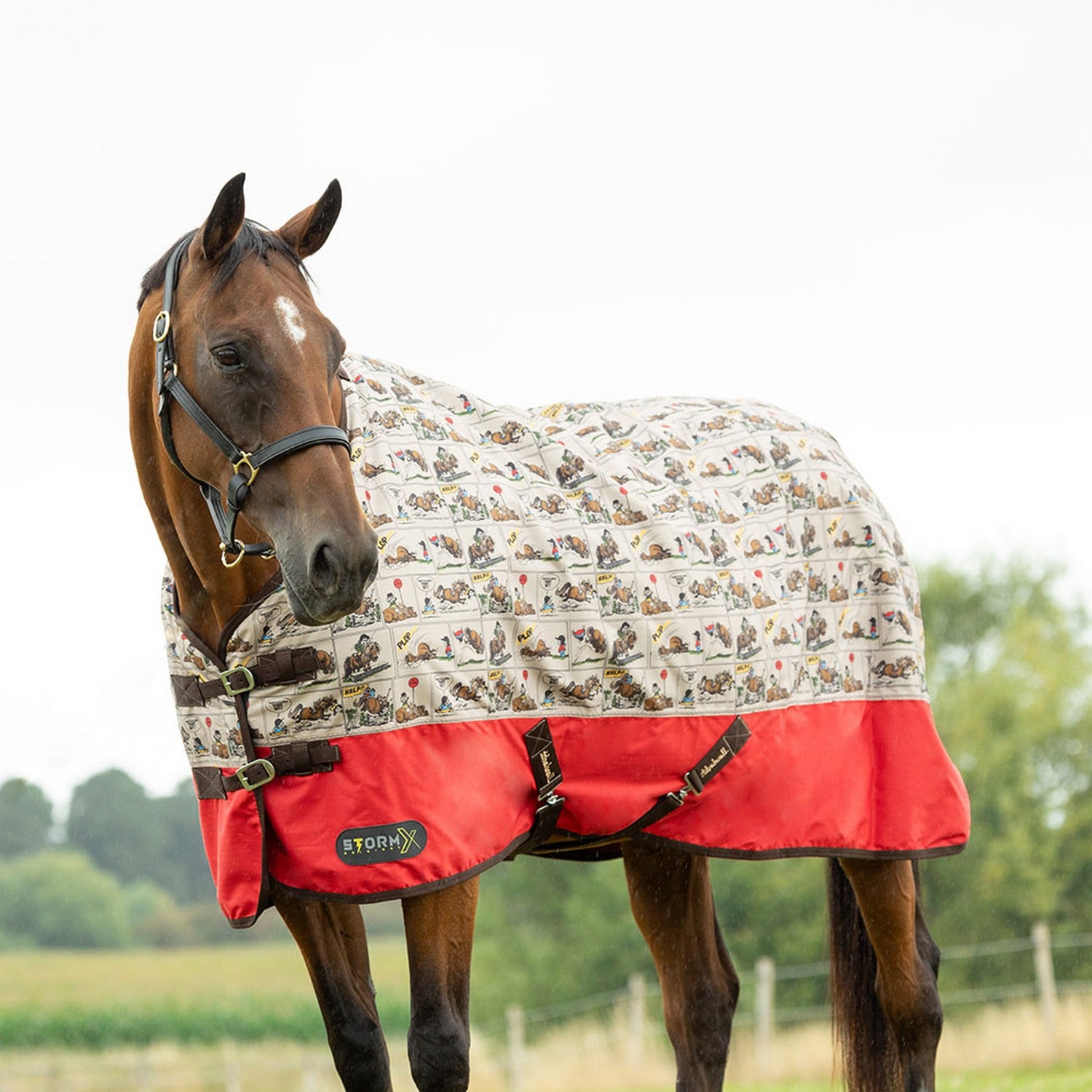 StormX Original 0g Turnout Rug - Thelwell Comic Chaos StormX Original 0g Turnout Rug - Thelwell Comic Chaos