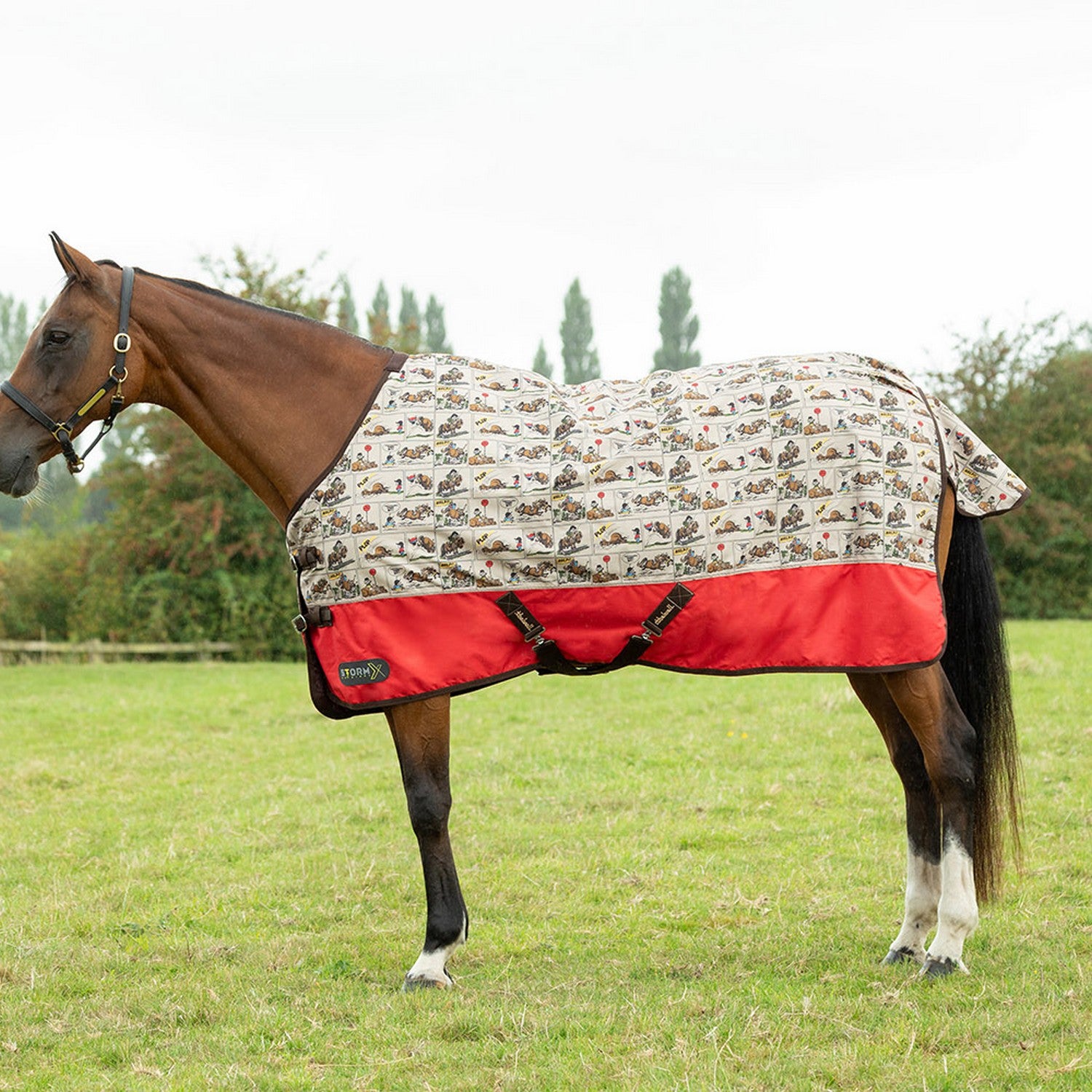 StormX Original 100g Turnout Rug - Thelwell Comic Chaos StormX Original 100g Turnout Rug - Thelwell Comic Chaos
