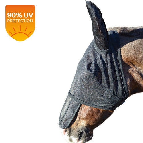Hy Equestrian Fly Mask with Sunshield & Ears Hy Equestrian Fly Mask with Sunshield & Ears