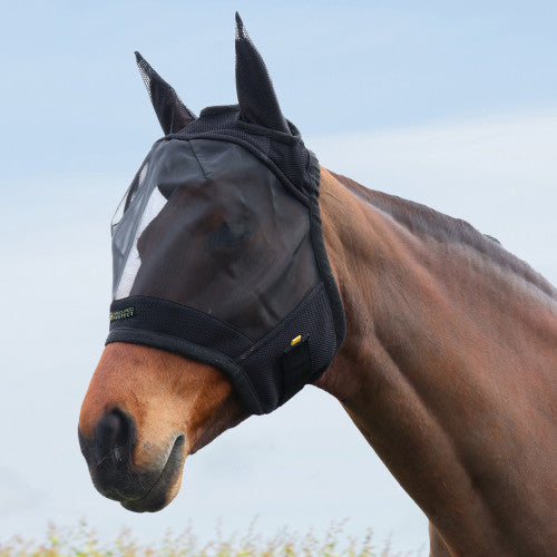 Hy Equestrian Armoured Protect Half Mask with Ears Hy Equestrian Armoured Protect Half Mask with Ears