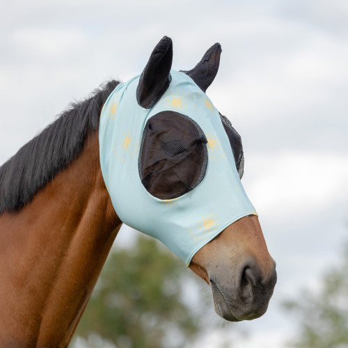 Hy Equestrian Lycra Hello Sunshine Fly Mask Hy Equestrian Lycra Hello Sunshine Fly Mask