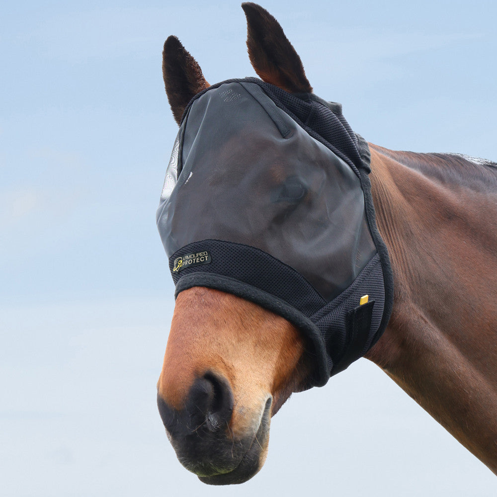 Hy Equestrian Armoured Protect Half Mask without Ears Hy Equestrian Armoured Protect Half Mask without Ears