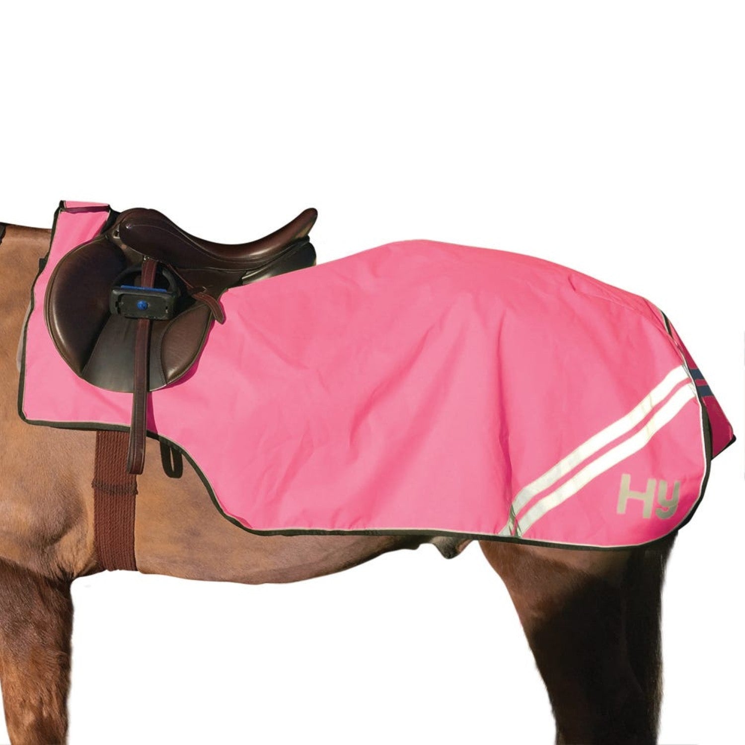 Reflector Fleece Exercise Sheet by Hy Equestrian Reflector Fleece Exercise Sheet by Hy Equestrian