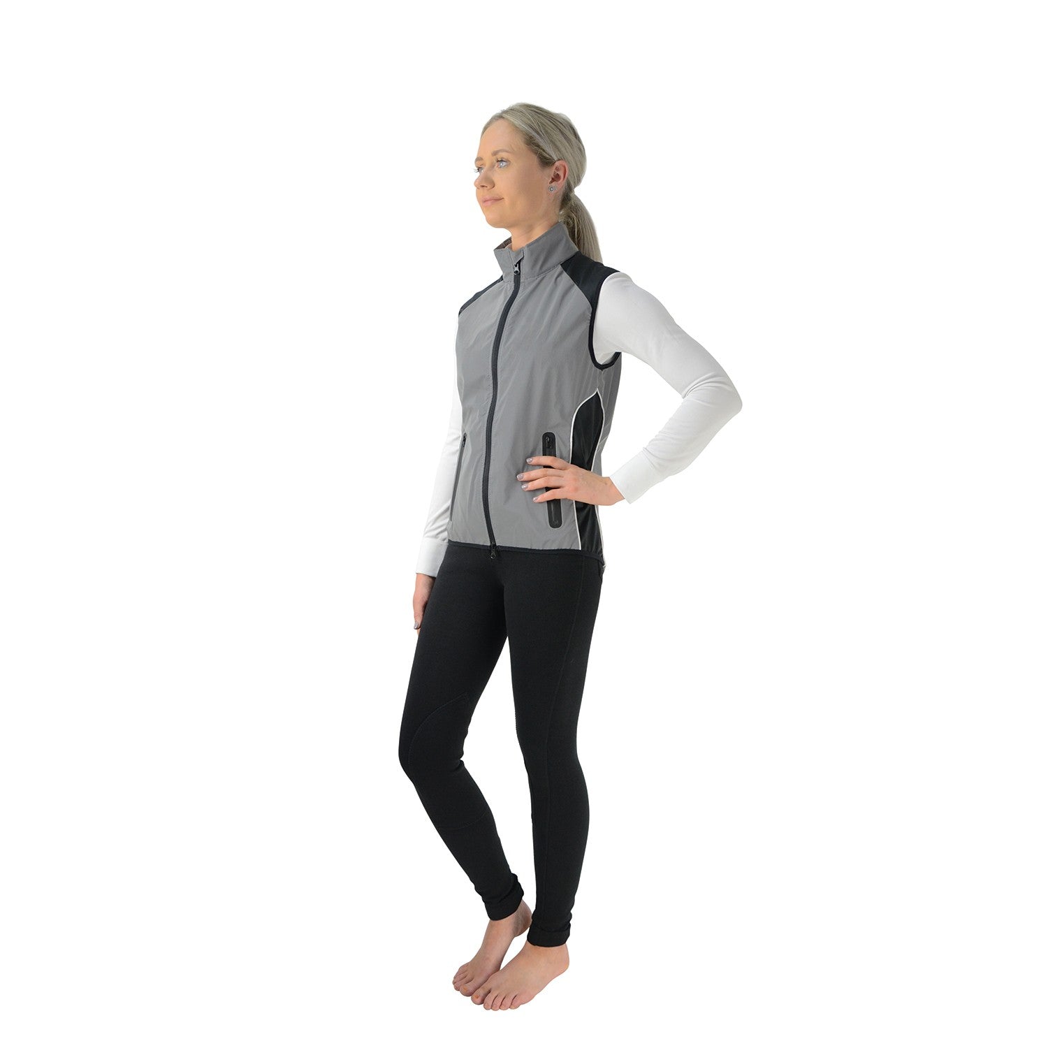 Silva Flash Reflective Gilet by Hy Equestrian Silva Flash Reflective Gilet by Hy Equestrian