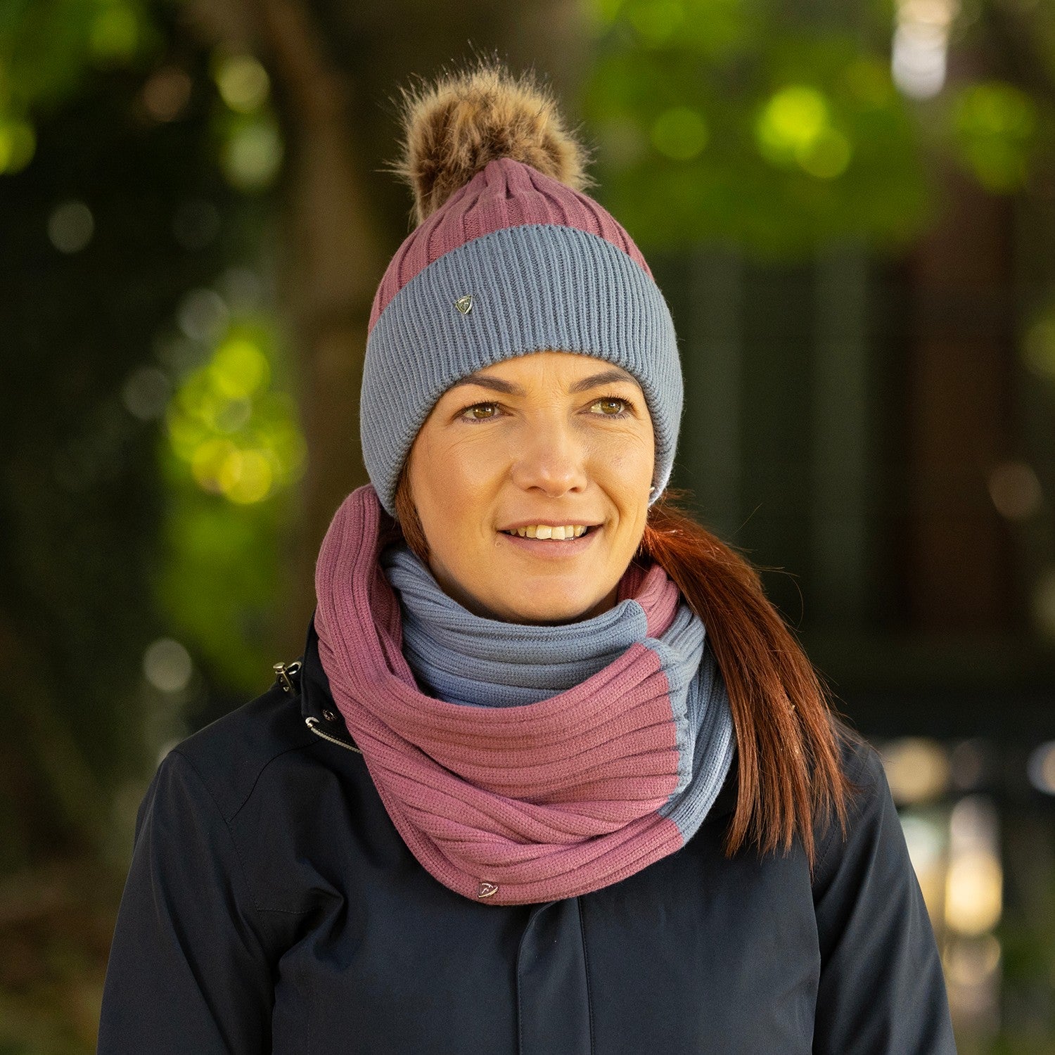 Hy Equestrian Synergy Luxury Bobble Hat and Snood Bundle Deal Hy Equestrian Synergy Luxury Bobble Hat and Snood Bundle Deal