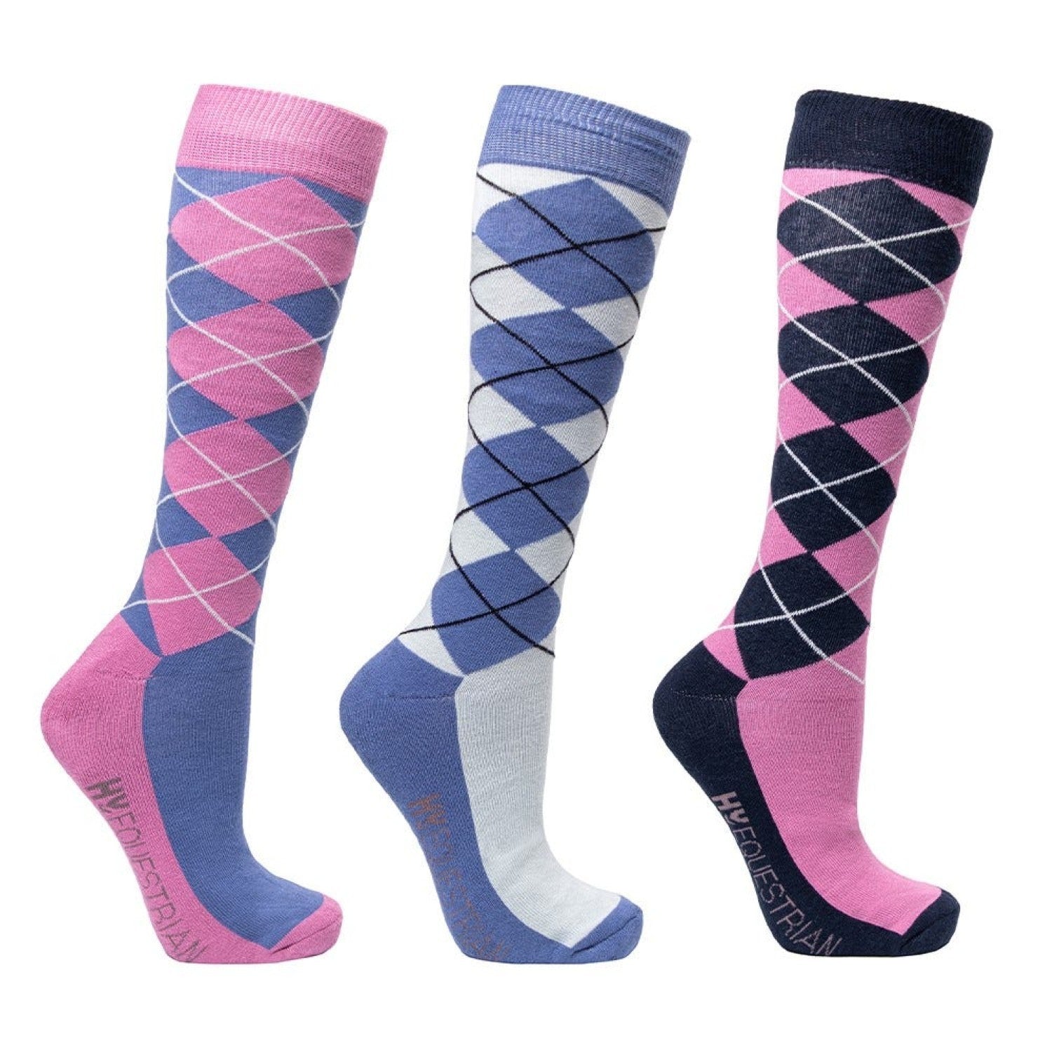 Hy Equestrian Synergy Argyle Socks (Pack of 3) Hy Equestrian Synergy Argyle Socks (Pack of 3)