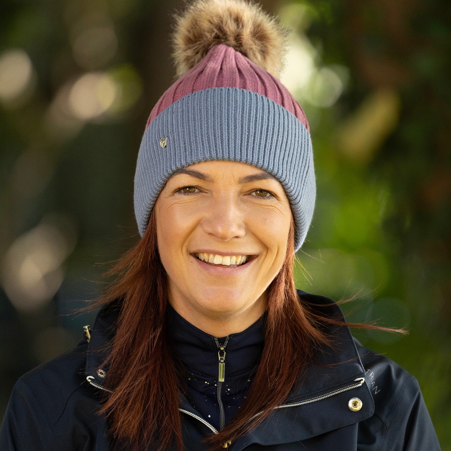 Hy Equestrian Synergy Luxury Bobble Hat Hy Equestrian Synergy Luxury Bobble Hat