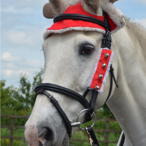 Hy Equestrian Christmas Santa Bridle Set (Set of 3) Hy Equestrian Christmas Santa Bridle Set (Set of 3)