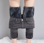 HorseWize Women’s Thermal Yard Jeans | Fleece-Lined Stretch Denim for Winter Comfort