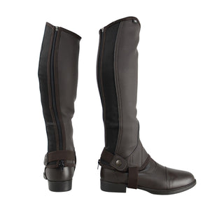 Hy Equestrian Synthetic Combi Leather Chaps