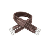 Hy Equestrian Leather Padded Atherstone Girth - Elasticated Both Ends - 54